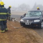El accidentado en la rotonda tenía pedido de captura