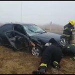 VIDEO – Accidente en la rotonda de Ruta 13 y 40 S