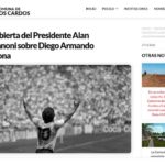 Alan Tramannoni recordó a Maradona con una carta abierta