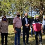 APORTES PARA EL DEPARTAMENTO – Berra acompañó al Gobernador en la entrega de fondos