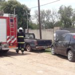 Principio de incendio en un automóvil en la zona sureste de la ciudad