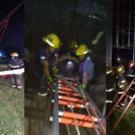 Bomberos realizó prácticas de rescate de personas atrapadas en silos