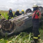 Vuelco en Ruta 13
