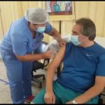 La palabra de Marcelo Pozzi tras recibir la primer vacuna en El Trébol