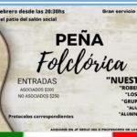Gran peña folklórica en Sociedad Italiana