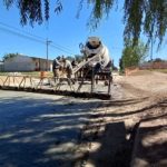 Avanzan las obras de pavimentación en las calles Belgrano y Palermo
