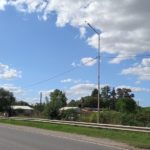 Se colocan las nuevas luminarias LED en Ruta 13