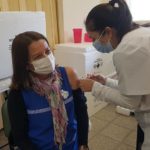 El Trébol completó un día intenso de segunda dosis a docentes