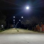 MARIA SUSANA – Completan la re iluminación de las calles Sarmiento y Urquiza