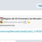 TAMBIÉN EN EL TRÉBOL – Un intento de estafa por WhatsApp ofrece regalos en nombre de Mercado Libre