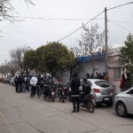 SAN JORGE – Empleados de la carne protestaron frente al sindicato