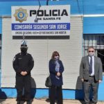 Berra acompañó la llegada de motos para la comisaría de El Trébol