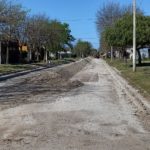 Comenzaron los trabajos preliminares para la pavimentación de calles Colón y Bianchi