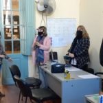 Berra recorrió una escuela de San Jorge y entregó fondos a instituciones de El Trébol