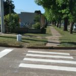 Se realiza demarcación vial en la intersección de Belgrano y Viena