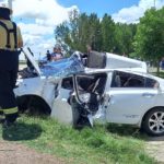 Fuertísimo accidente en la rotonda de Ruta 13 y la 40S
