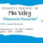 VOLEY – El domingo se juega el Florencia Passerini en Trebolense