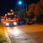 Principio de incendio de un vehículo