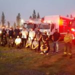 EN CAMINO – Bomberos rosquinense partieron hacia los incendios forestales