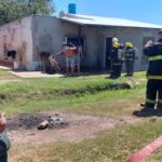 Incendio en una vivienda en Barrio Paso