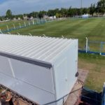 Los palcos de prensa ya están colocados en el estadio «Centenario»