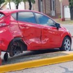 Violento accidente Perón y Colón