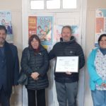 EN TRAIL – La senadora Cristina Berra visitó las obras del Samco