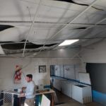 TREBOLENSE – Obras en el cielo raso de la cocina del SUM