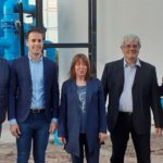 Berra acompañó la inauguración de las obras de la Cooperativa de Agua Potable