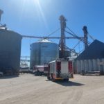 Se incendió una noria de la Cooperativa Agrícola