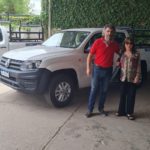Berra estuvo presente en la entrega de móviles para la EPE de Sastre y San Jorge
