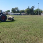 Trabajos en el suelo del hockey de Trebolense