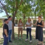 TITULO: Motta, Tejeda y Cándido visitaron Agrotec y se comprometieron a acercar alternativas de desarrollo para la flamante escuela