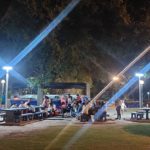 Iluminación, pintura y puesta en valor del parque del club
