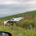 POR LA TORMENTA – Una avioneta aterrizó de emergencia en Las Rosas