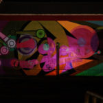 Mirá la inauguración del mural del ferrocarril con técnica de mapping