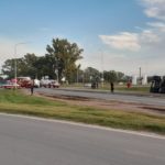 LAS ROSAS – Choque de camiones en el cruce de la 13 y la 65