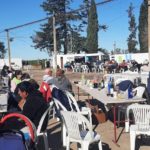 Berra acompañó la reinauguración de la pista de baile de «Campo Ghiano»
