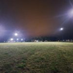 La comuna cardense culmina la obra de iluminación de la cancha auxiliar del Club Unión