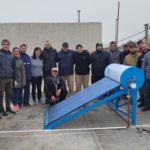 Con una obra solidaria, concluyó el curso de Instalación de Termos Solares