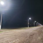 LOS CARDOS – La comuna culminó el trabajo de iluminación de la calle Tomás Depetris