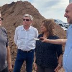 MARIA SUSANA – Arce recibió al gobernador y recorrieron juntos la obra de defensa perimetral