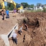 Notorio avance de las obras para terminar con las inundaciones en la ciudad