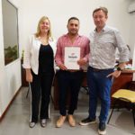 La comuna de Los Cardos recibió los fondos del Plan Incluir por iluminación de la calle Tomás Depetris