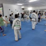 El «Verde» y una clase abierta de taekwondo