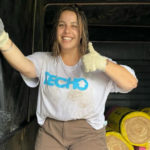 Candela, la joven de El Trébol que estudia psicología y los fines de semana construye voluntariamente viviendas en barrios humildes para TECHO Argentina