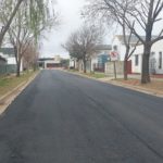 Dos nuevas calles pavimentadas con concreto asfáltico