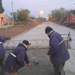La Municipalidad sigue pavimentando a paso firme