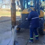Trabajos de mantenimiento en las bombas de agua y recambio de cañerias