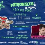 Kaniche, La Karioca, Hugo, malabaristas, zancos y payasos para las patronales de El Trébol